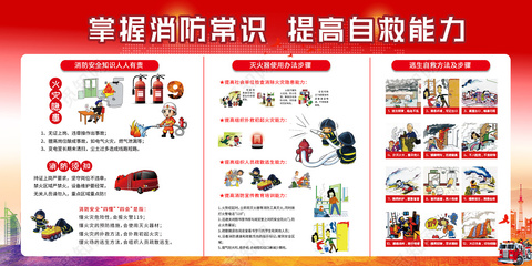 校园消防安全 2019漫画与创意海报设计提升知识能力